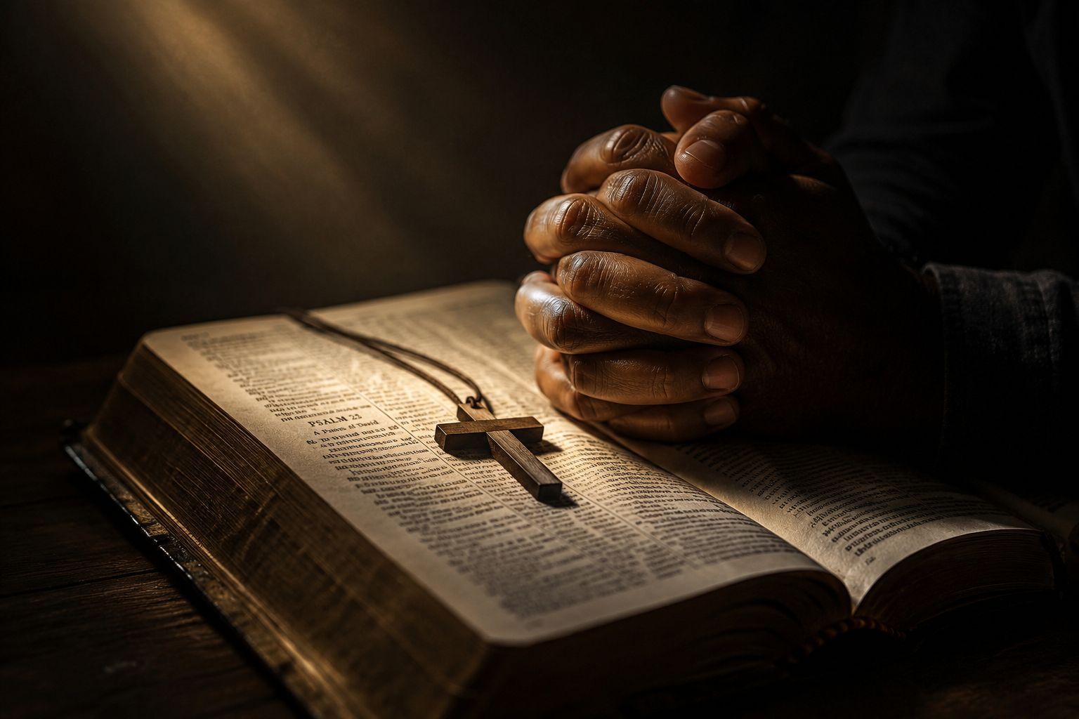 Open Bible with warm golden light representing Psalm 24:1 stewardship